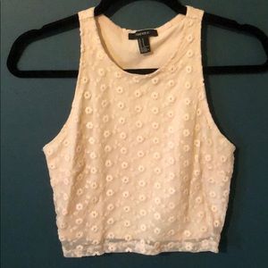 4/$25 Forever 21 floral crop top